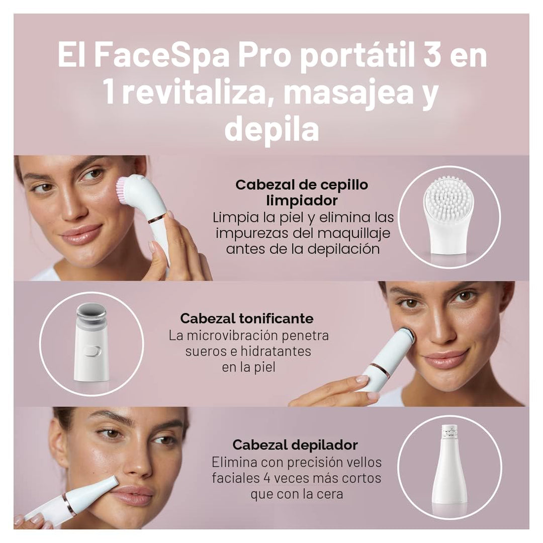 Braun Depiladora facial Facespa Pro 911, depilación facial para muj...