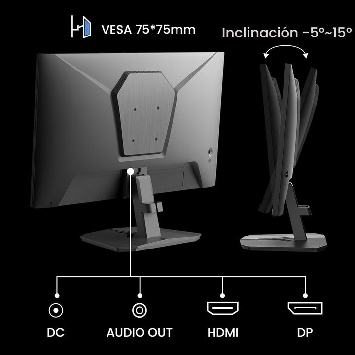 SANSUI - Monitor para juegos de 24 pulgadas, 1 ms, 200 Hz, monitor...