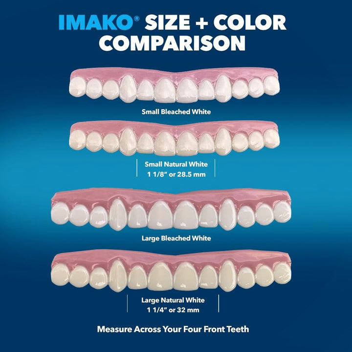 Imako Cosmética Premium para Dientes Superiores - 1 Paquete - Peque...