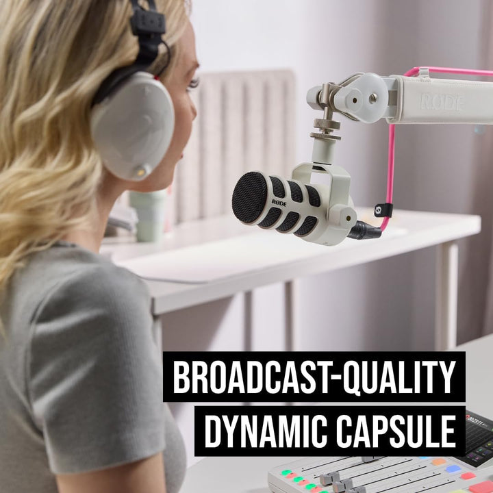 RØDE PodMic Micrófono de transmisión dinámica USB con conectividad...