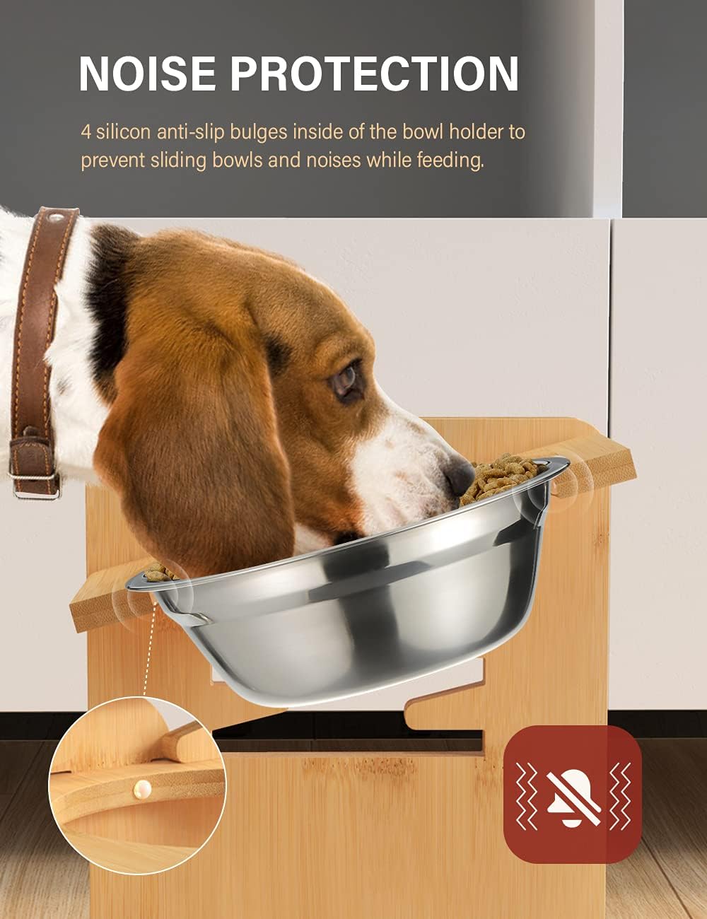 Cuencos elevados para perros, soporte elevado ajustable pequeño
