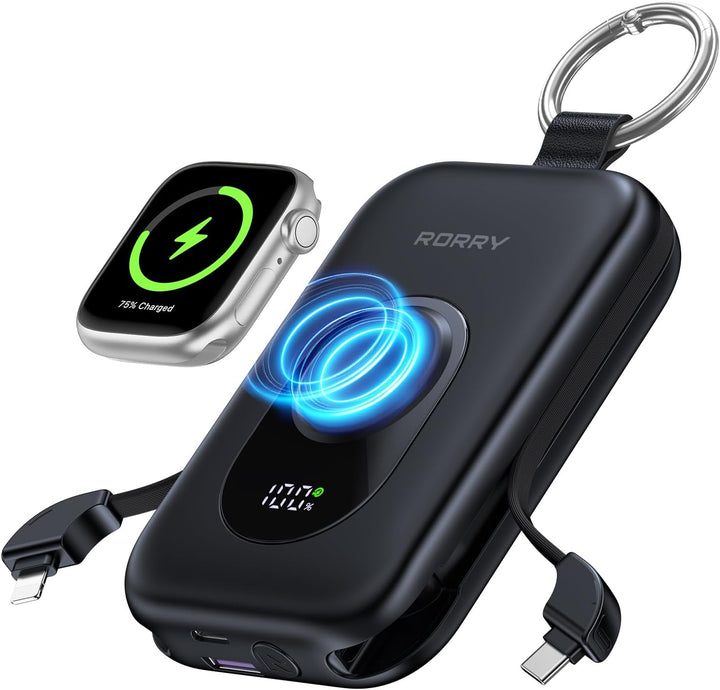 RORRY Cargador Portátil, Batería Externa de 20000mAh PD 30W con 2 C...