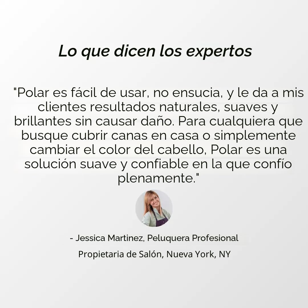 POLAR HAIR CARE Polar Haircare - Champú de tinte para cabello gris...