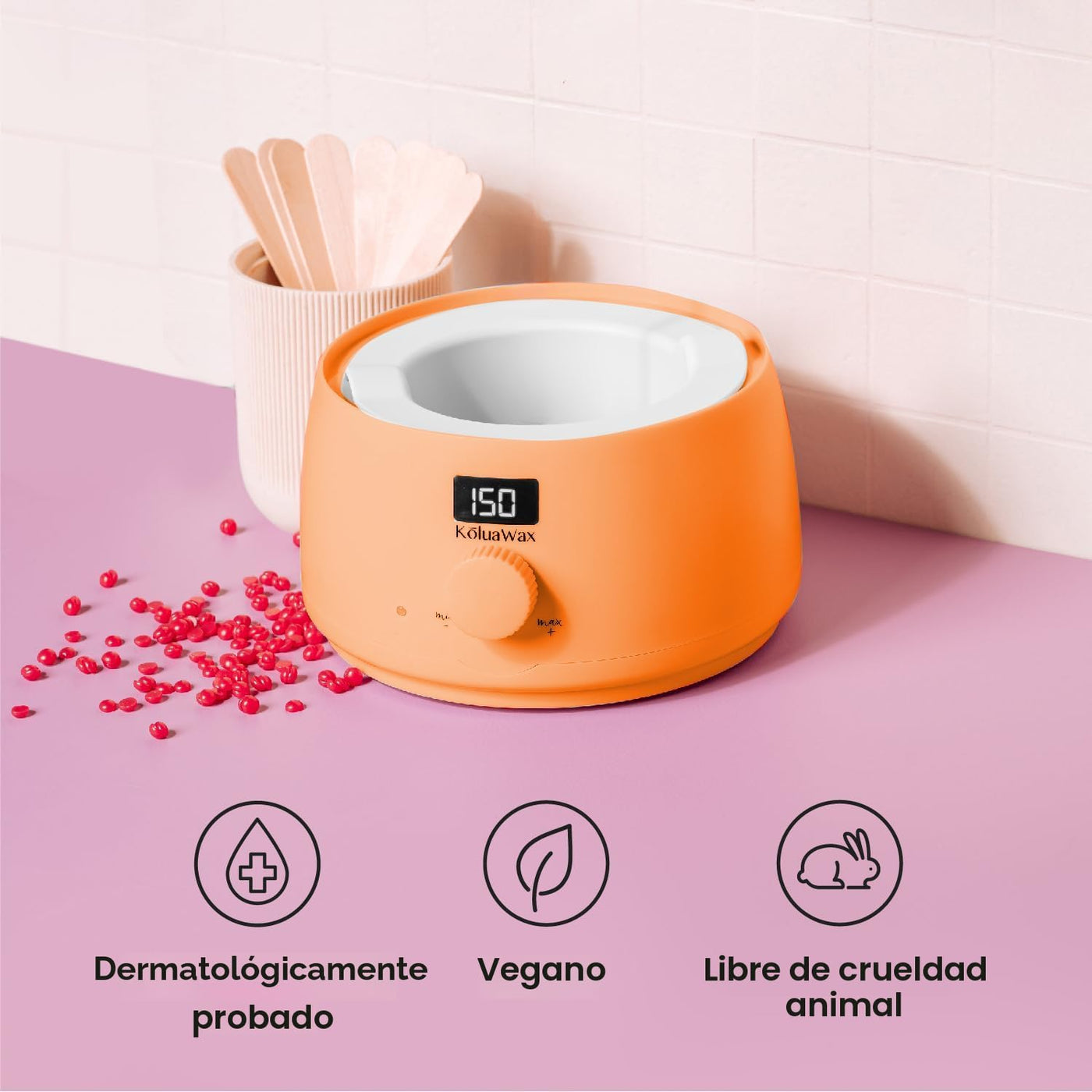 KoluaWax Kit de Cera Premium para Mujeres - Apto para Principiantes...
