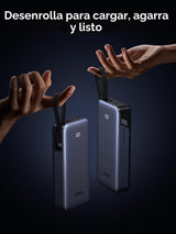 UGREEN Nexode Banco de Energía 20000mAh 45W con Cable Incorporado,...