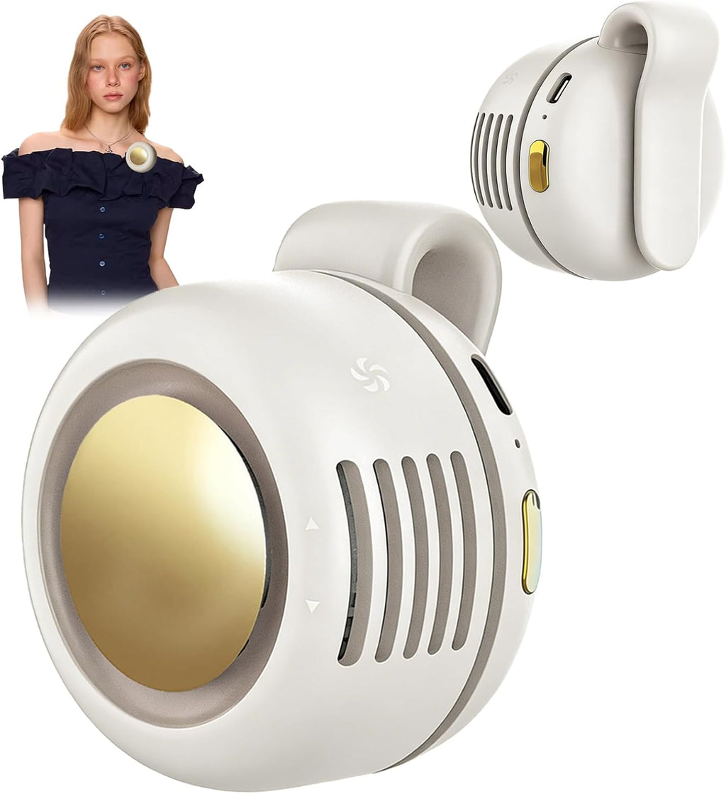 Ahuccf Ventilador portátil con clip, mini ventilador giratorio reca...
