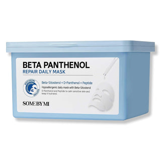 SOME BY MI Beta-Panthenol Repair Daily Mask - 30 hojas, 348 ml - Ma...