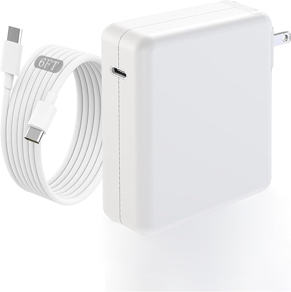 Macbook Pro Cargador 140w Rápido para MacBook Air/Pro con cable USB-C a USB-C de 6 pies (1.8 m) Cargador rápido para Apple MacBook Pro/MacBook Air 16 15 14 13 pulgadas, M1 M2 M3, iPad Pro, Samsung Galaxy y Todos los Dispositivos USB-C