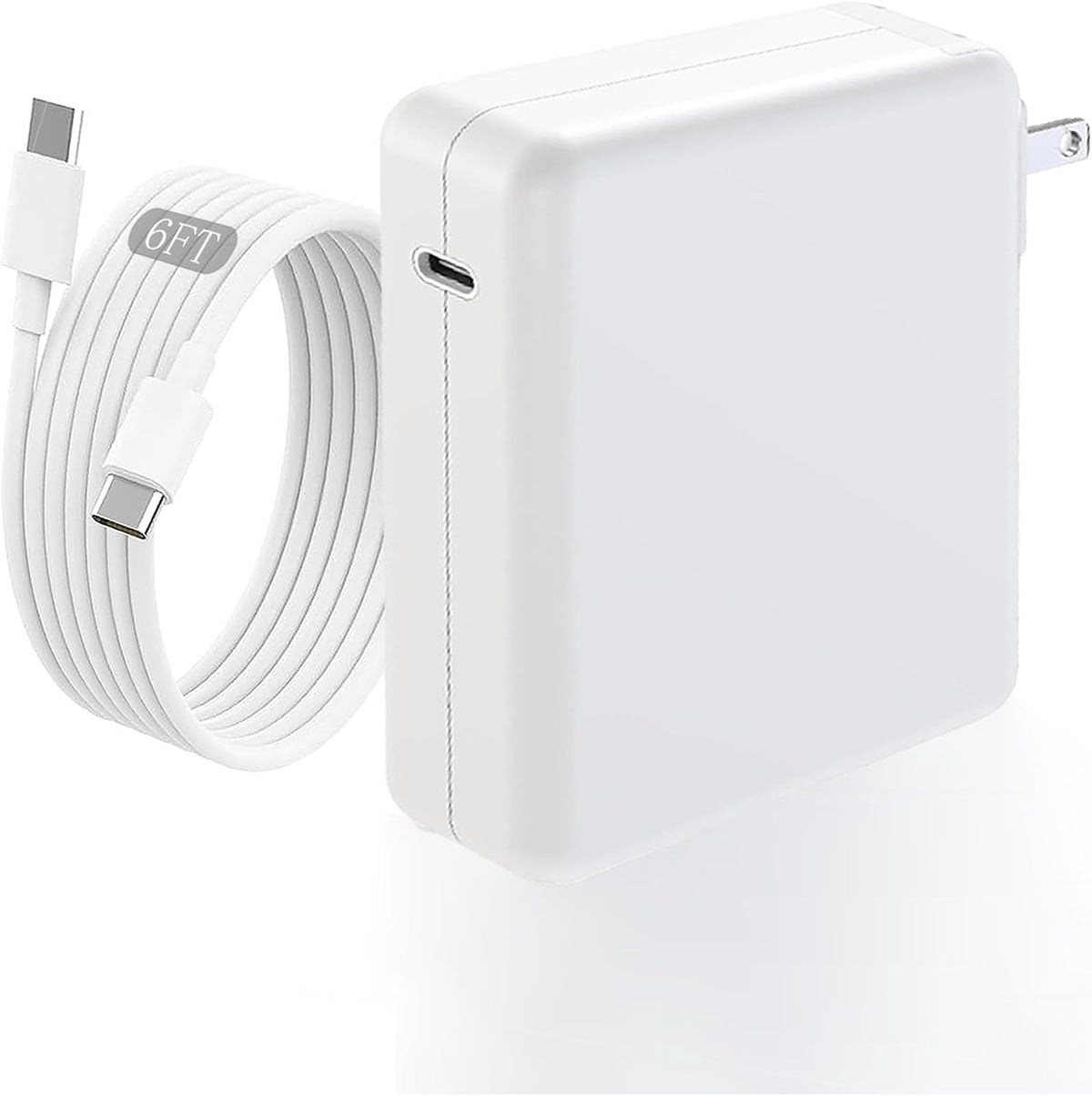 Macbook Pro Cargador 140w Rápido para MacBook Air/Pro con cable USB-C a USB-C de 6 pies (1.8 m) Cargador rápido para Apple MacBook Pro/MacBook Air 16 15 14 13 pulgadas, M1 M2 M3, iPad Pro, Samsung Galaxy y Todos los Dispositivos USB-C