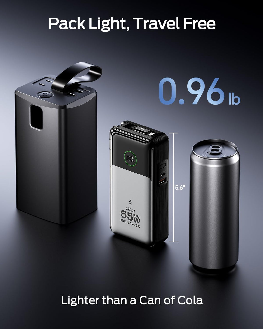 MOVE SPEED Cargador portátil para computadora portátil de 20000 mAh...