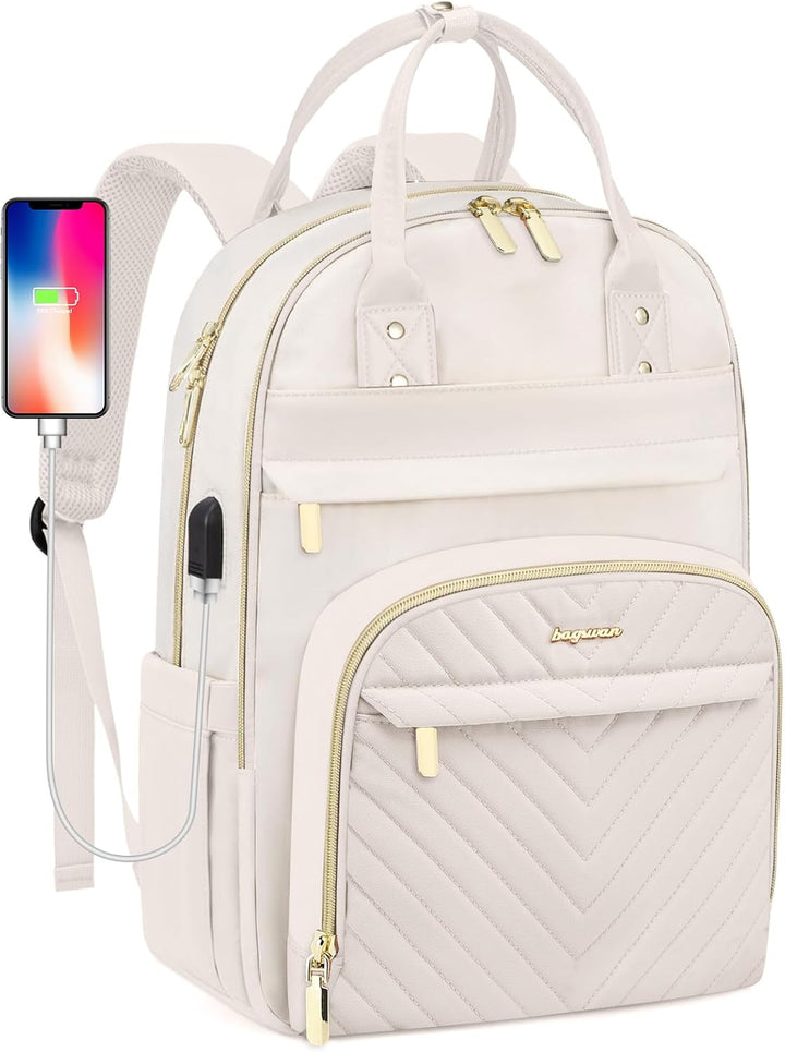 bagswan Mochila para laptop para mujeres bolsa, 15,6 pulg.