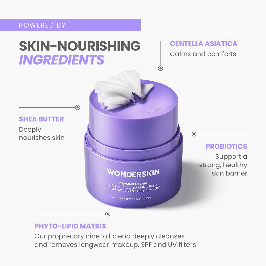 Wonderskin Bálsamo limpiador - Melt It All Balm to Milk removedor d...