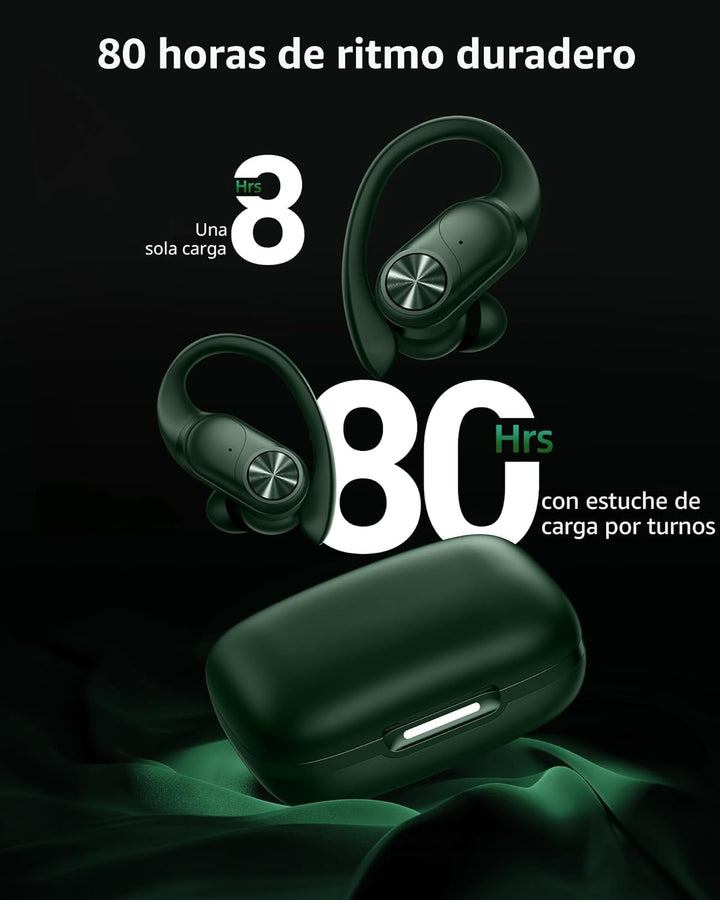 PocBuds Auriculares Bluetooth Inalámbricos 80hrs Tiempo de Reproduc...