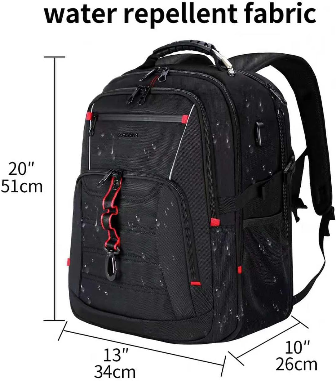 KROSER Mochila de viaje para laptop de 18.4 pulgadas XXXL Mochila p...