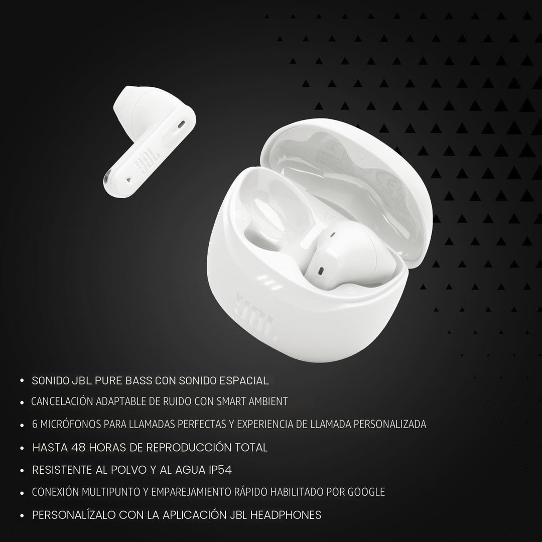 JBL Tune Flex 2 - Auriculares inalámbricos con cancelación de ruido...