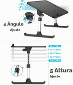 SAIJI Soporte de libro para leer manos libres con clips de papel en la cama