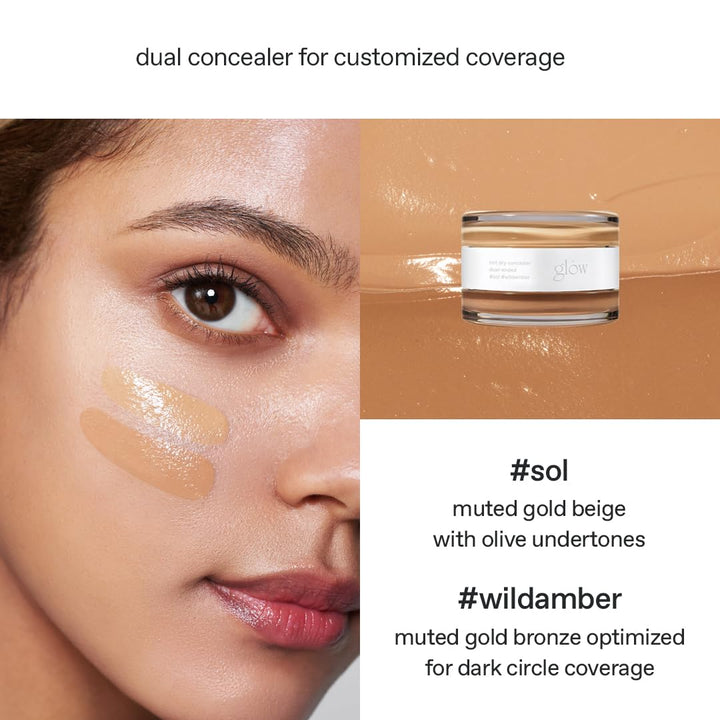 glow corrector no seco #sol #ámbar salvaje, cubre círculos y imperf...