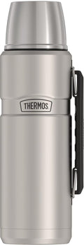 THERMOS Botella de bebidas con aislamiento de vacío King SK2010 de acero inoxidable, 40 onzas, acero inoxidable