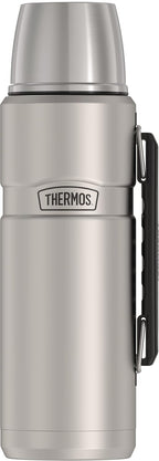 THERMOS Botella de bebidas con aislamiento de vacío King SK2010 de acero inoxidable, 40 onzas, acero inoxidable