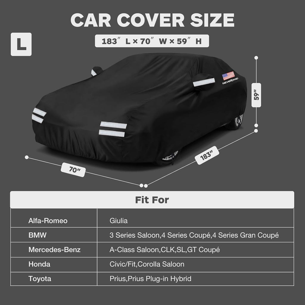 NEVERLAND Funda impermeable para automóvil para todo tipo de clima