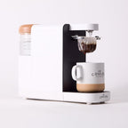Mini cafetera sin plástico de remolino, vertido, una sola porción