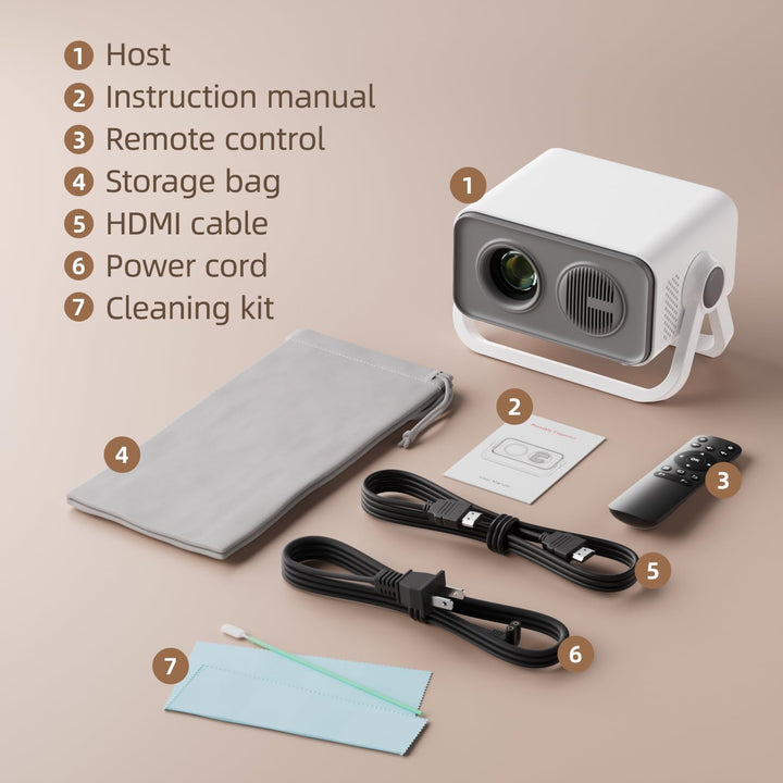 BKZ Proyector portátil con enfoque eléctrico Keystone automático de...