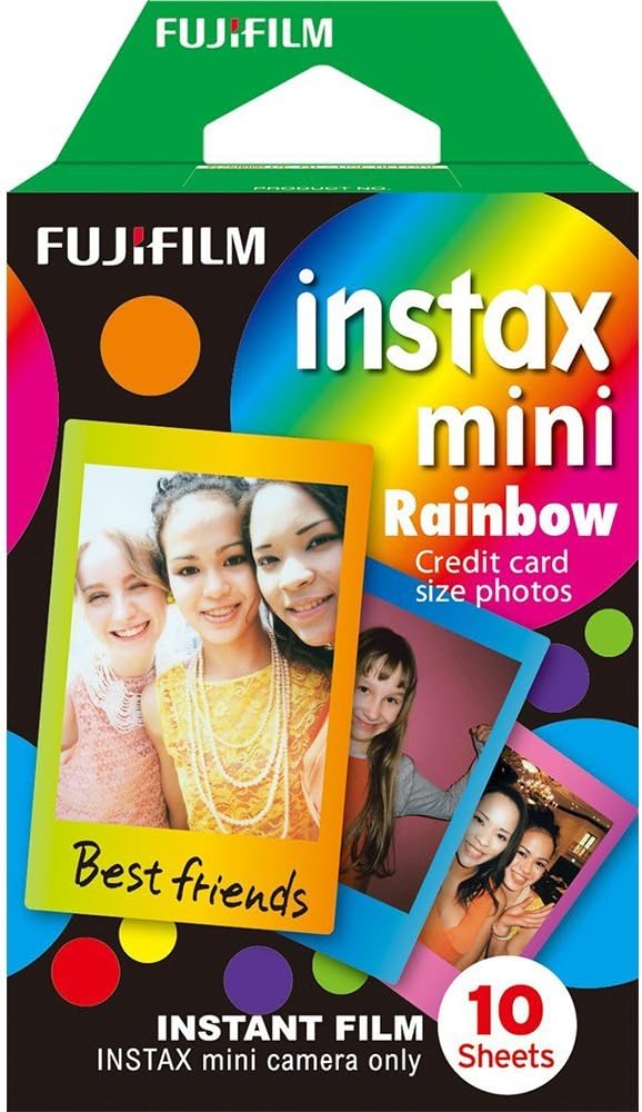 3 paquetes de película fotográfica Fujifilm Instax Mini Rainbow (10...
