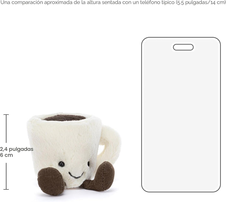 Jellycat Amuseables Taza de Café Expreso Juguete de Peluche, 4 pulg...