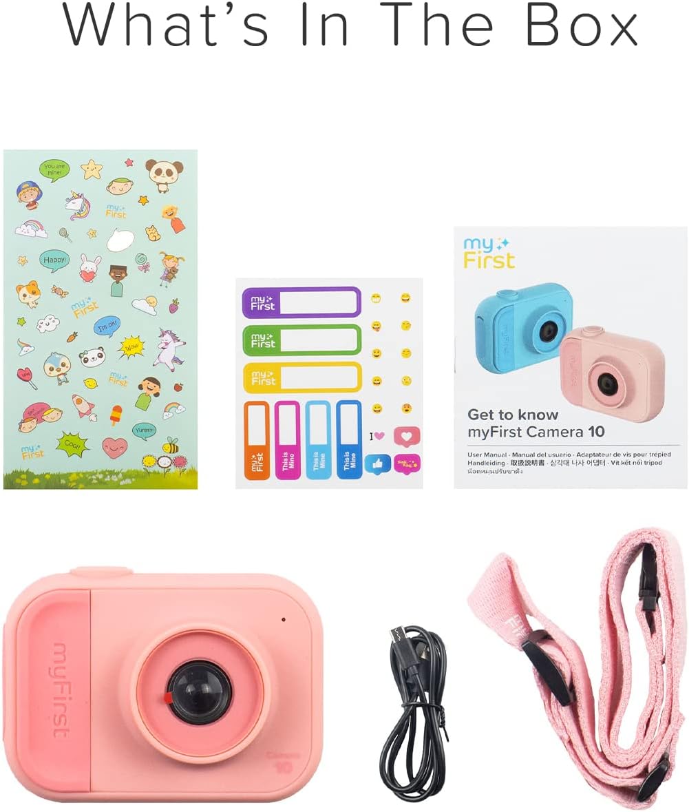myFirst Camera 10 - Mini cámara digital para niños y niñas con dise...