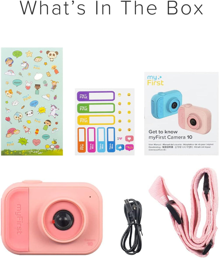 myFirst Camera 10 - Mini cámara digital para niños y niñas con dise...