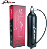 Ctrepower Tanque de aire para inflar neumáticos de bicicleta sin cá...