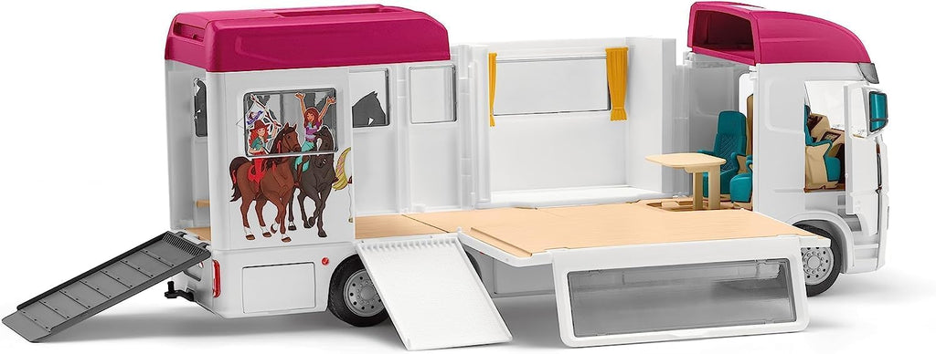 Schleich Horse Club - Set de juego Transportador de caballos de 227 piezas - Para niños 5+ | 42619