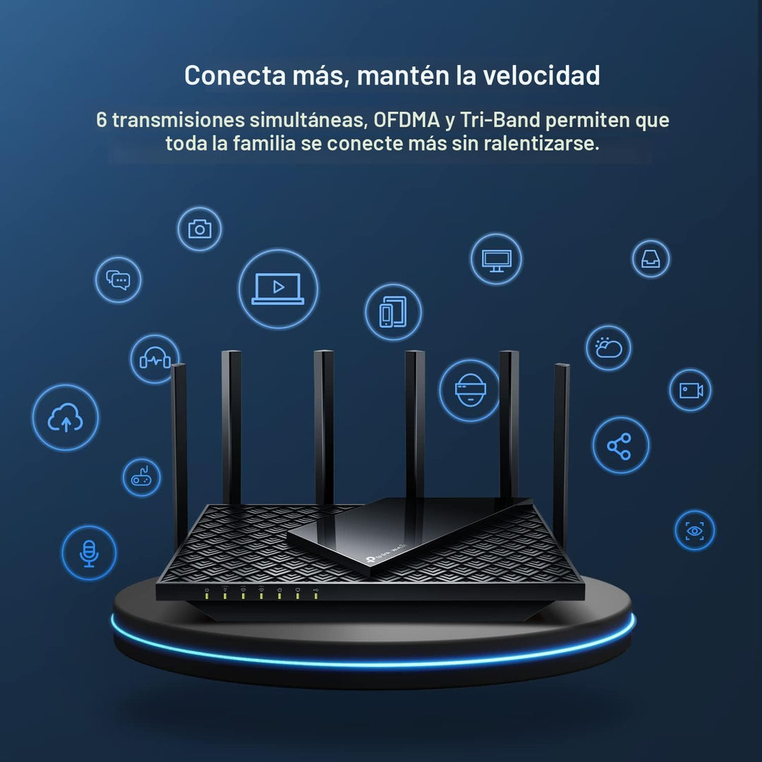 TP-Link AXE5400 - Enrutador WiFi 6E de tres bandas (Archer AXE75),...