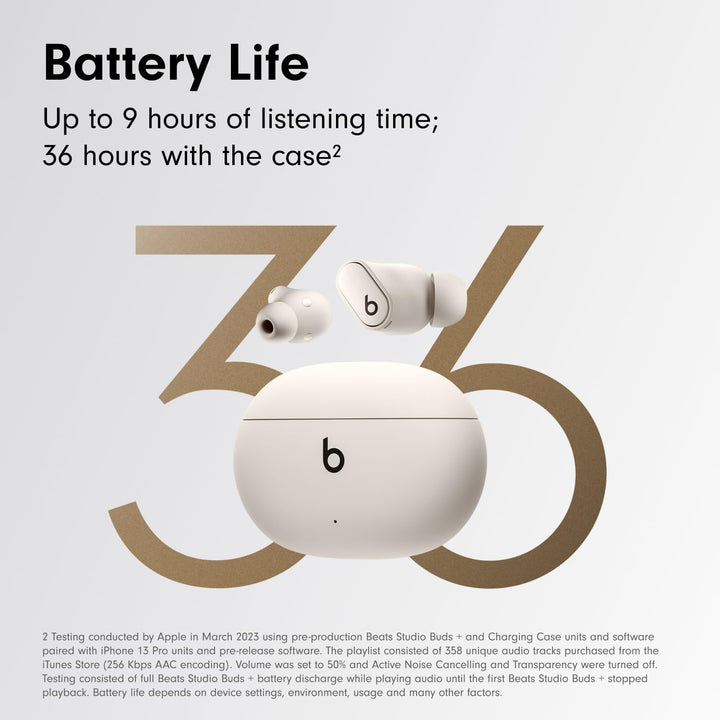 Beats Studio Buds + - Marfil con AppleCare+ (2 años)
