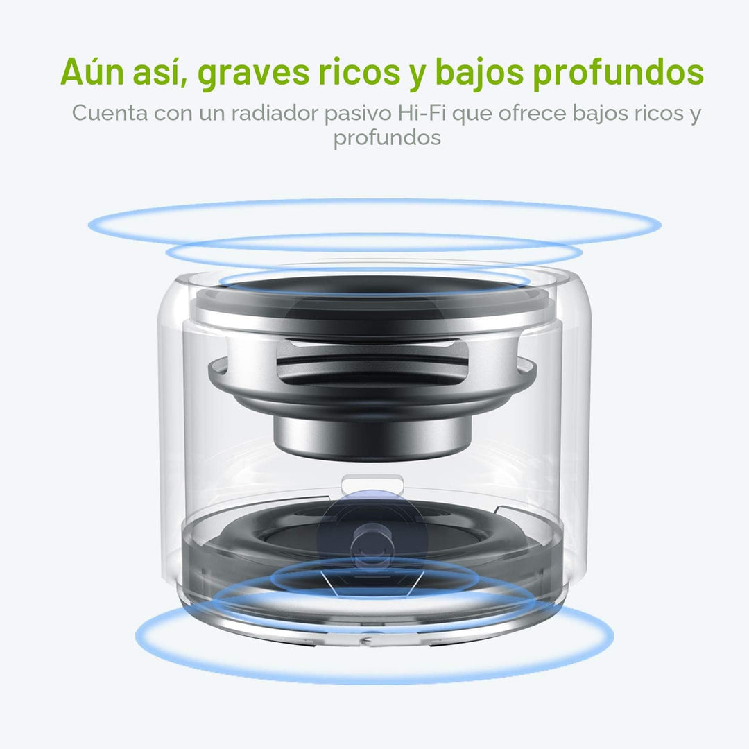 Estuche de viaje empaquetado, mini altavoz Bluetooth inalámbrico co...