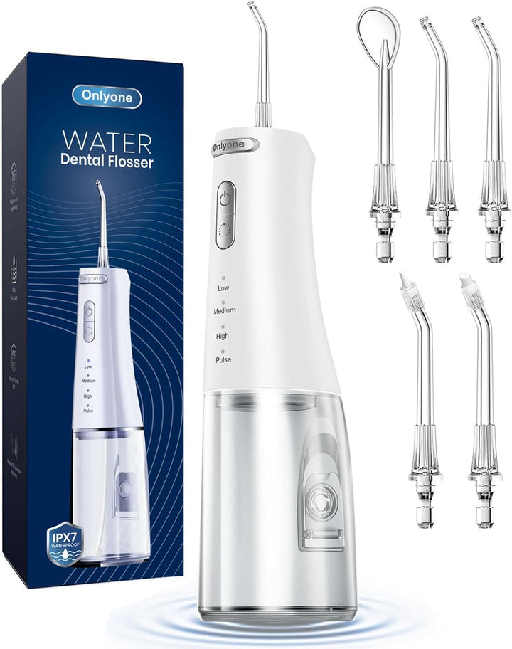 Onlyone - Irrigador dental con presión de agua ajustable para el cu...