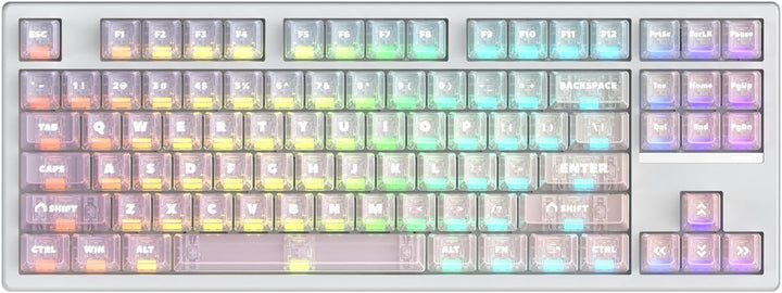 Teclado mecánico con cable IROK FE87 V2, tasa de sondeo dual de 8 K...