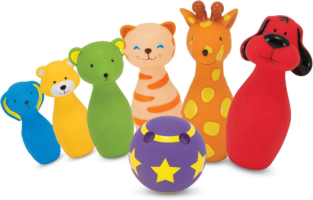 Melissa &amp; Doug K's, juego de los amigos del boliche, 6 pine...