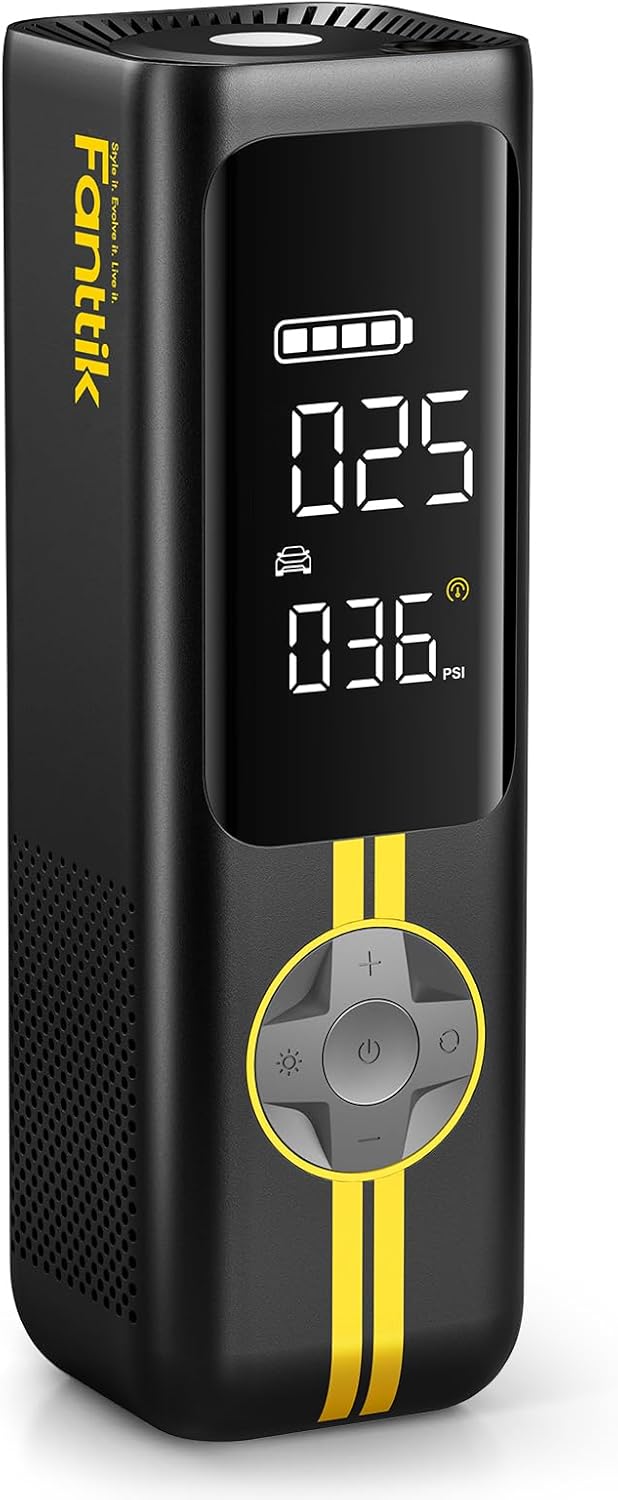Fanttik Compresor de aire portátil X8 APEX, inflado rápido de 1 min...