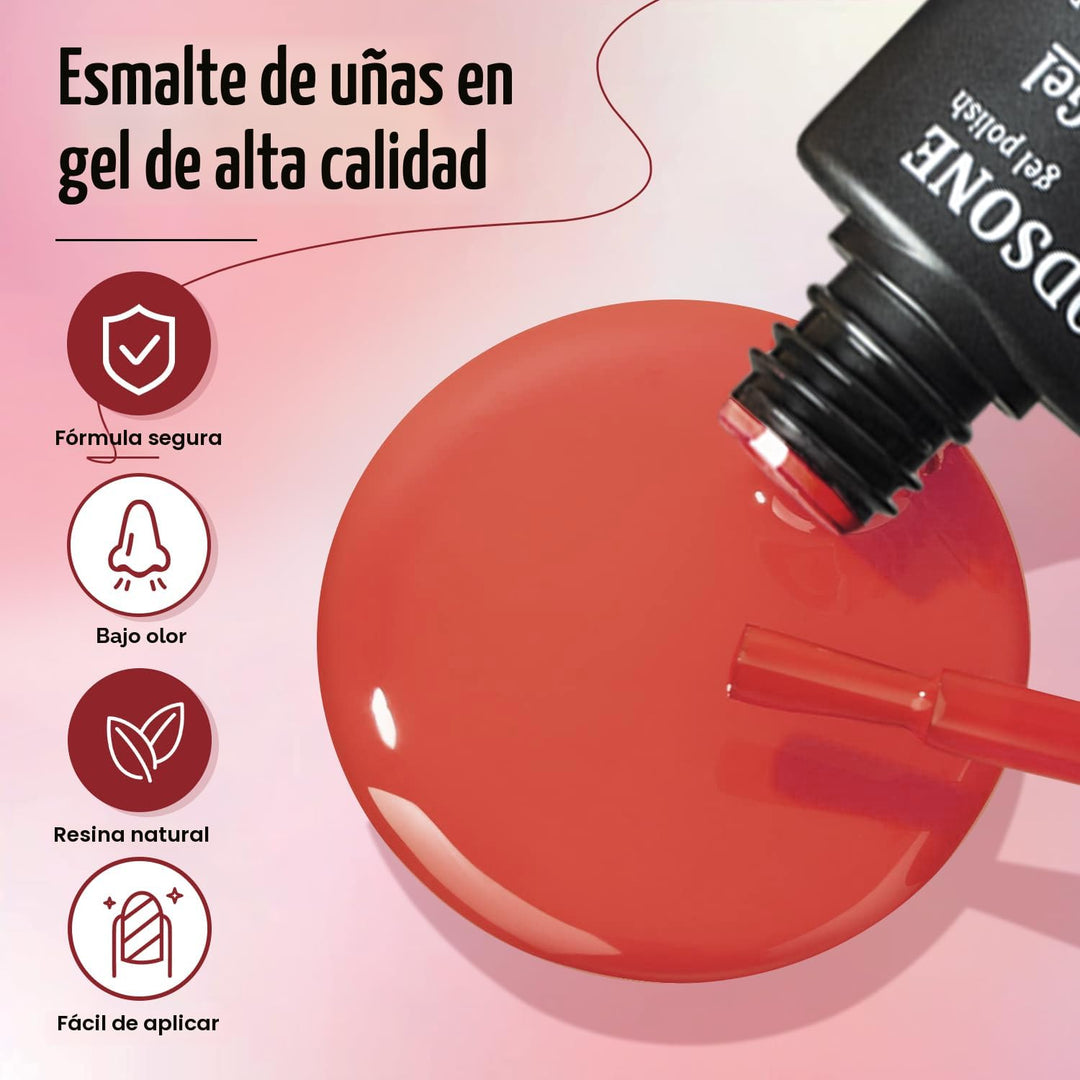 JODSONE - Kit de esmalte de uñas de gel con lámpara ultravioleta, 3...