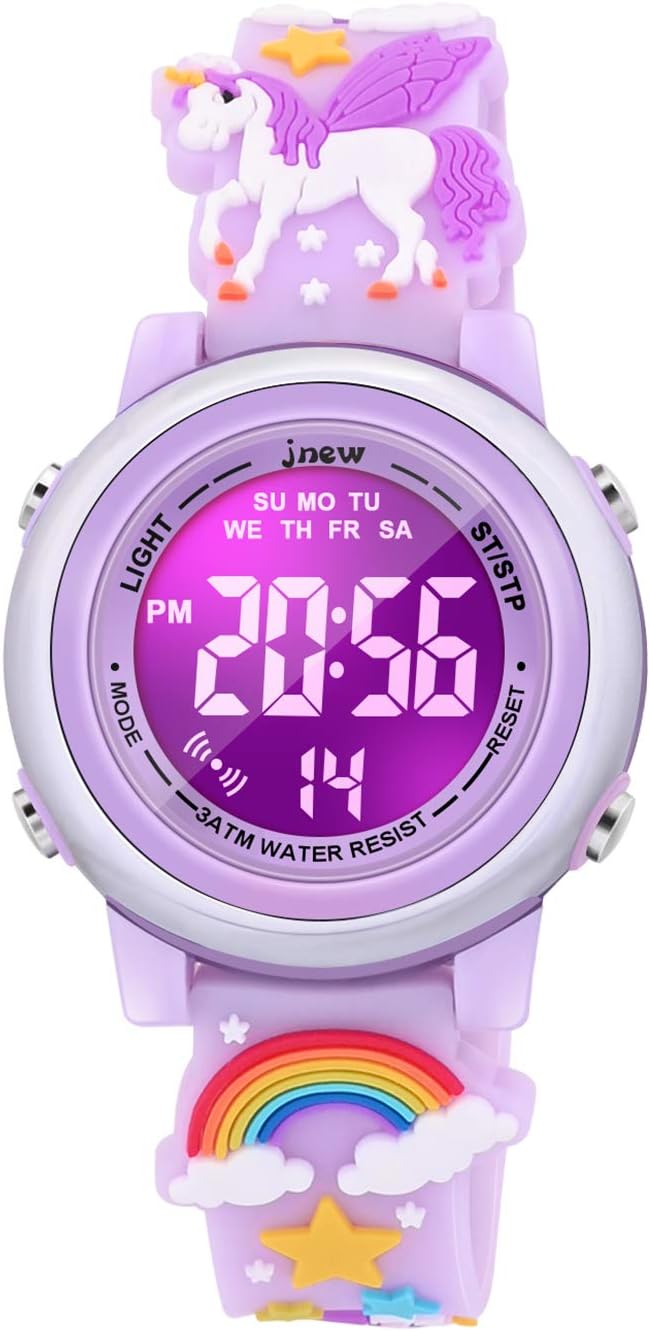 VAPCUFF Relojes impermeables 3D de dibujos animados para niñas con...