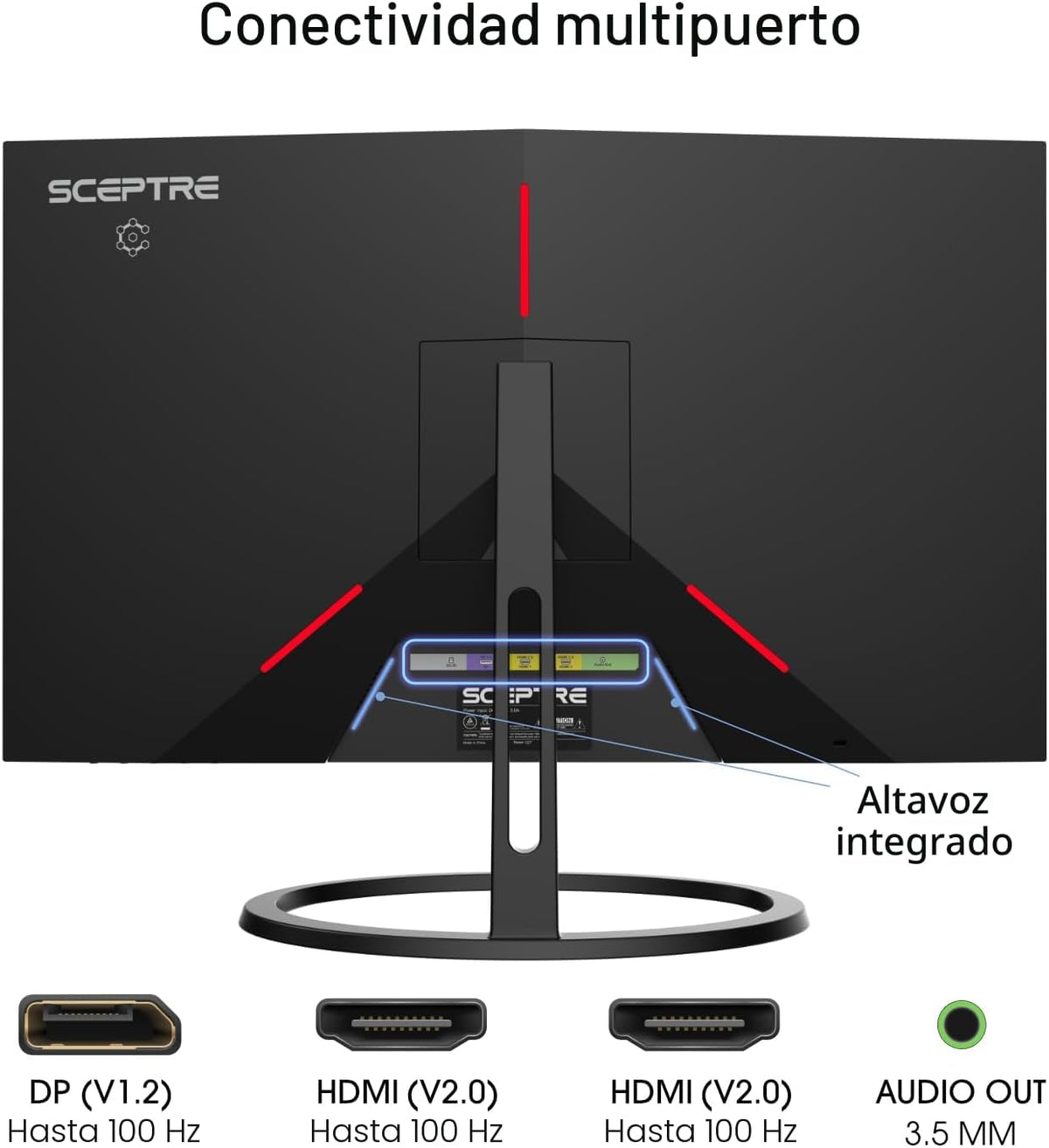 Sceptre - Monitor IPS de 27 pulgadas, 2K, 2560 x 1440p, QHD, 75Hz,...