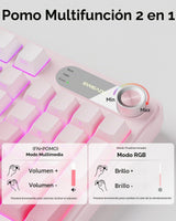 EWEADN V102 Teclados inalámbricos, teclado para juegos de 98 teclas...