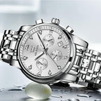 OLEVS Reloj multifunción para hombre, cronógrafo luminoso impermeable con