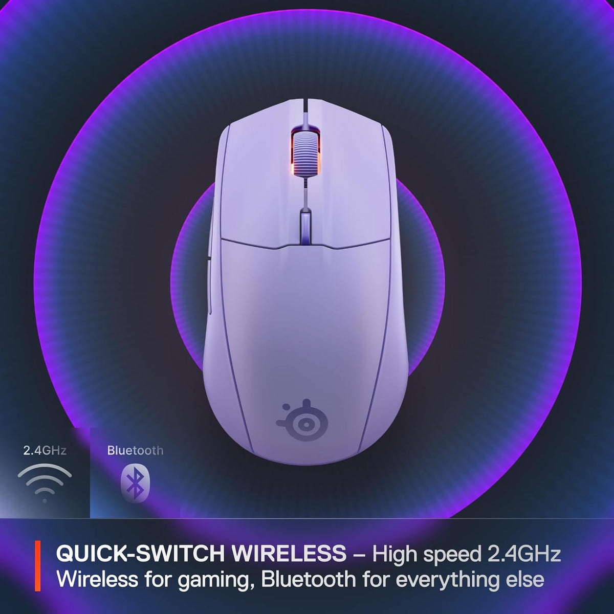 SteelSeries Ratón inalámbrico Rival 3 Gen 2 para juegos, 2.4 GHz y...