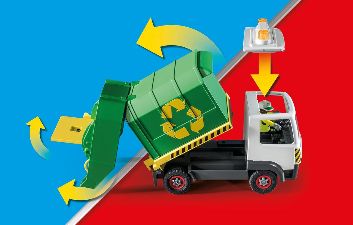 Playmobil Camión de reciclaje con accesorios y 2 figuras
