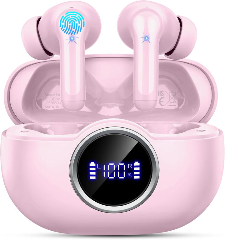 Auriculares Bluetooth 5.4, auriculares inalámbricos 2026 3D-estéreo...