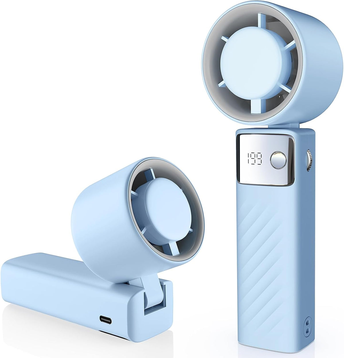 YOSHENMO Ventilador turbo portátil de mano, mini ventilador plegabl...