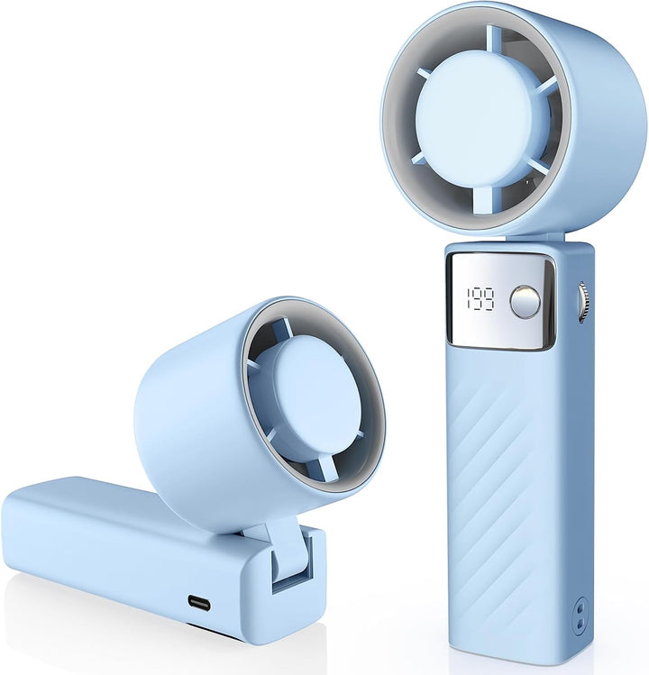 YOSHENMO Ventilador turbo portátil de mano, mini ventilador plegabl...