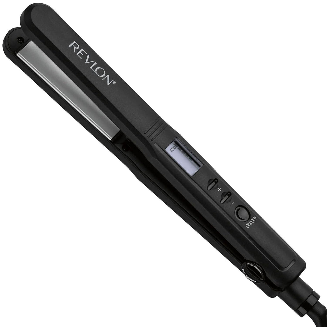 REVLON Perfect Heat - Plancha plana digital de cerámica, 1 pulgada